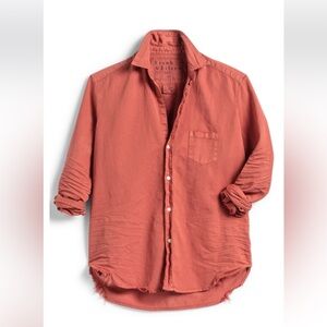 Frank & Eileen Orange (spice) woven top size xs NWT